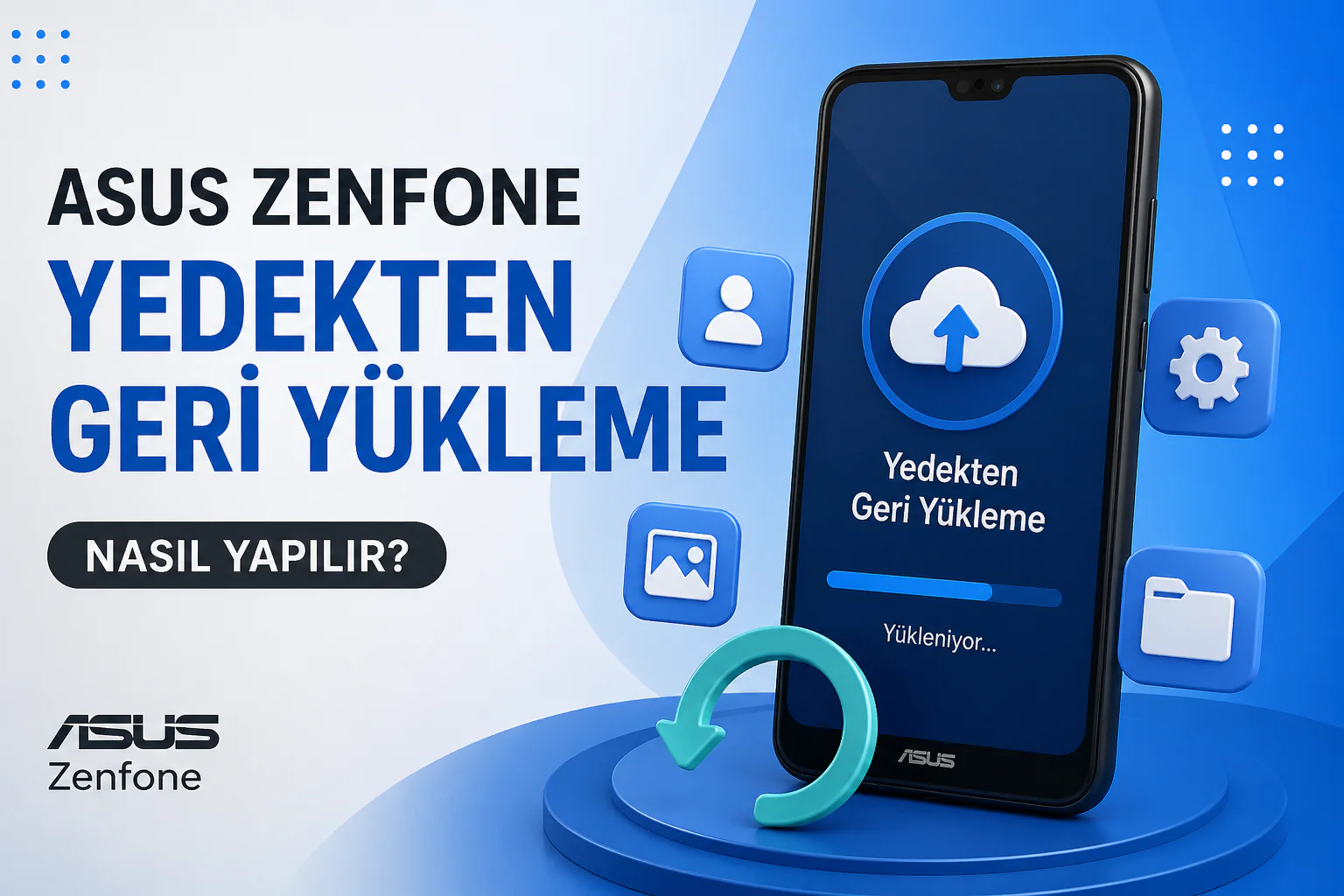 asus zenfone yedekten geri yükleme işlemi sırasında uygulama yedeklerinin telefona geri aktarılması ekranı