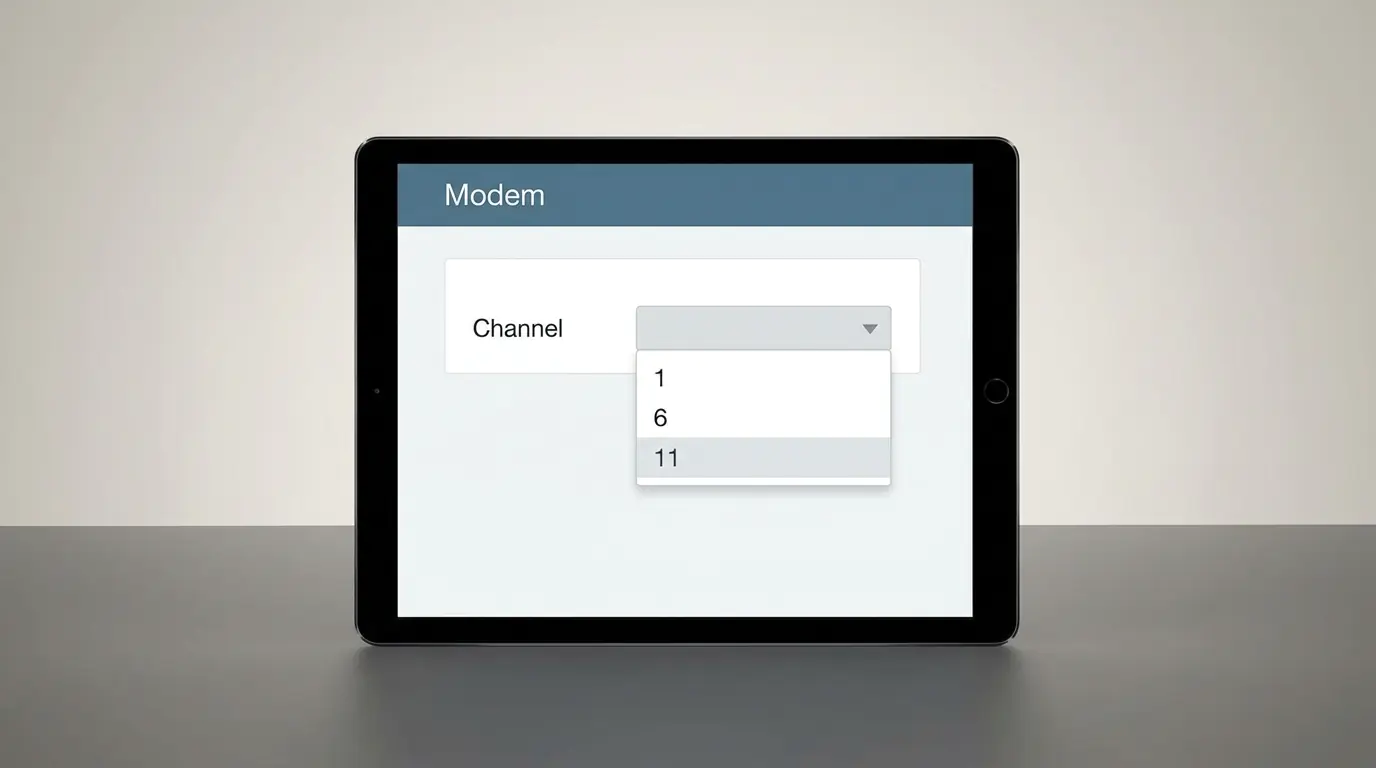 Kablosuz bağlantı kopma sorunu için modem arayüzünde kanal ayarının değiştirildiği ekran görüntüsü