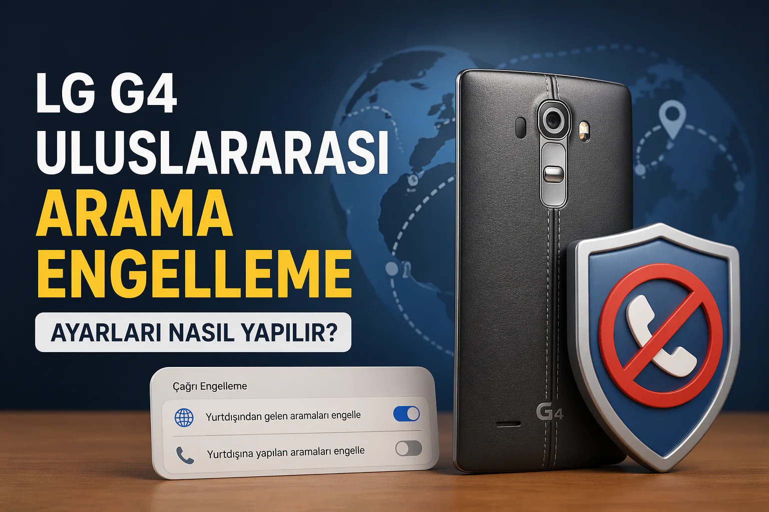 lg g4 uluslararası arama engelleme ayarları ekranında çağrı engelleme seçeneklerinin görünümü