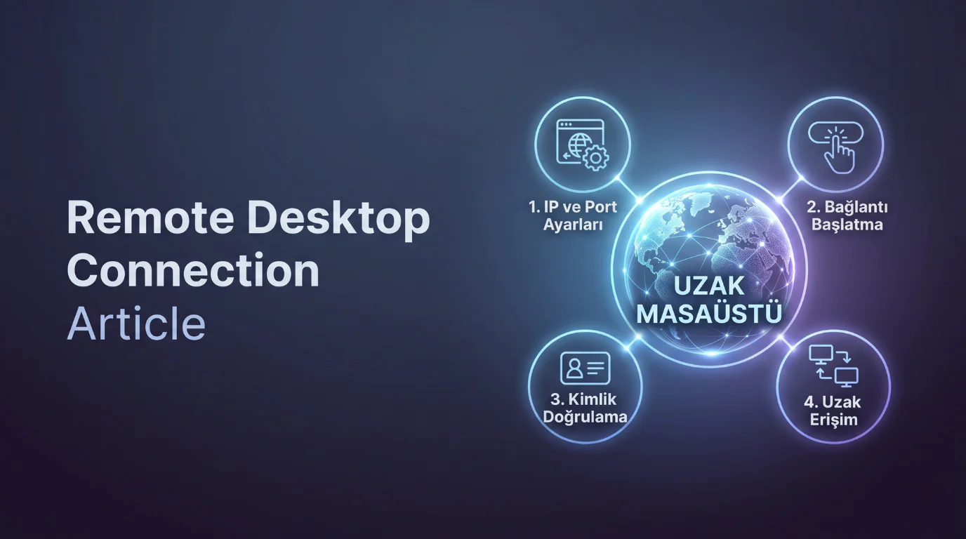 Uzak Masaüstü Özelliği Nasıl Kullanılır ayarlarıyla bilgisayarlar arası bağlantı ekranı görünümü