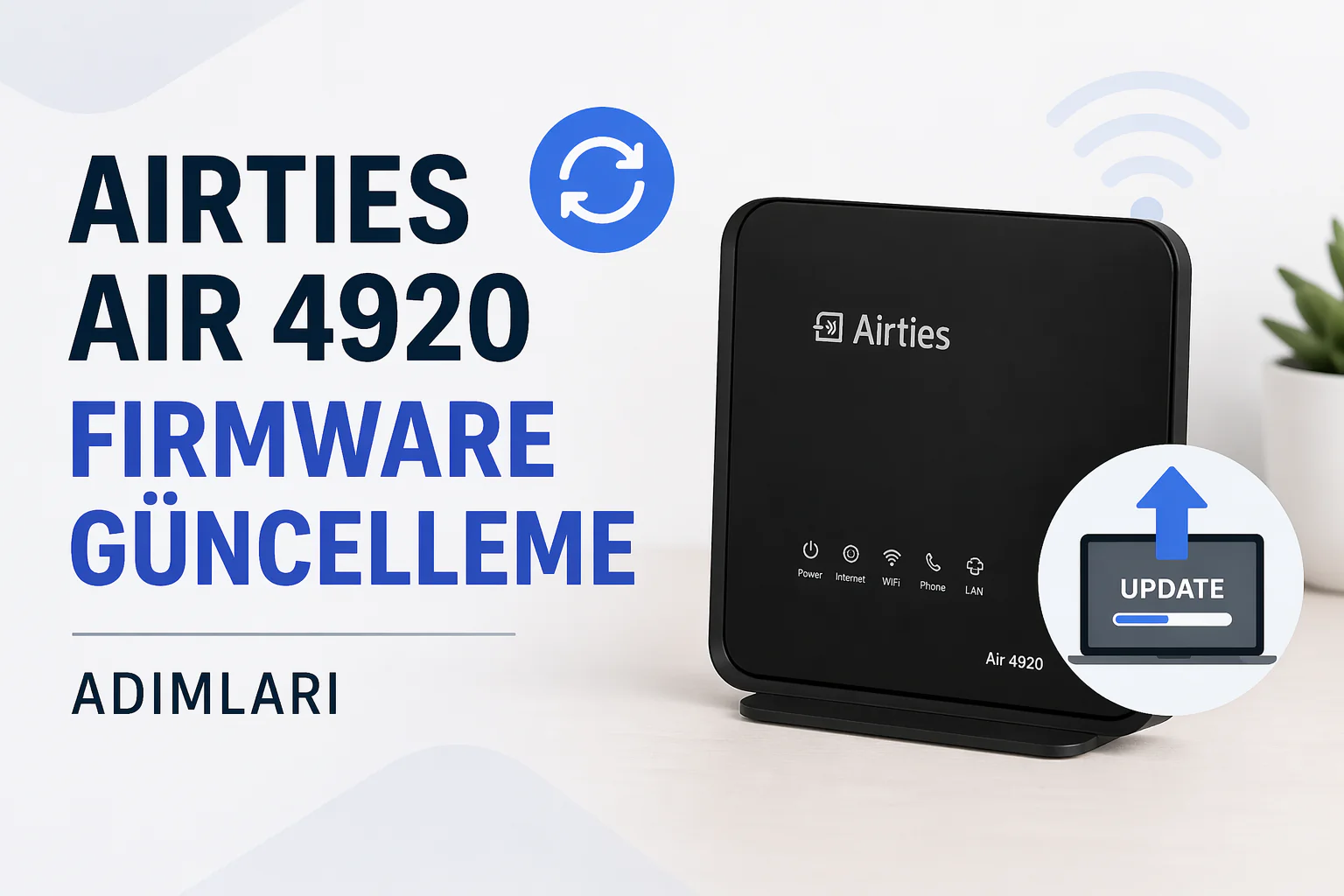 Airties Air 4920 Firmware güncelleme ekranında dosya seçimi ve yükleme işlemi