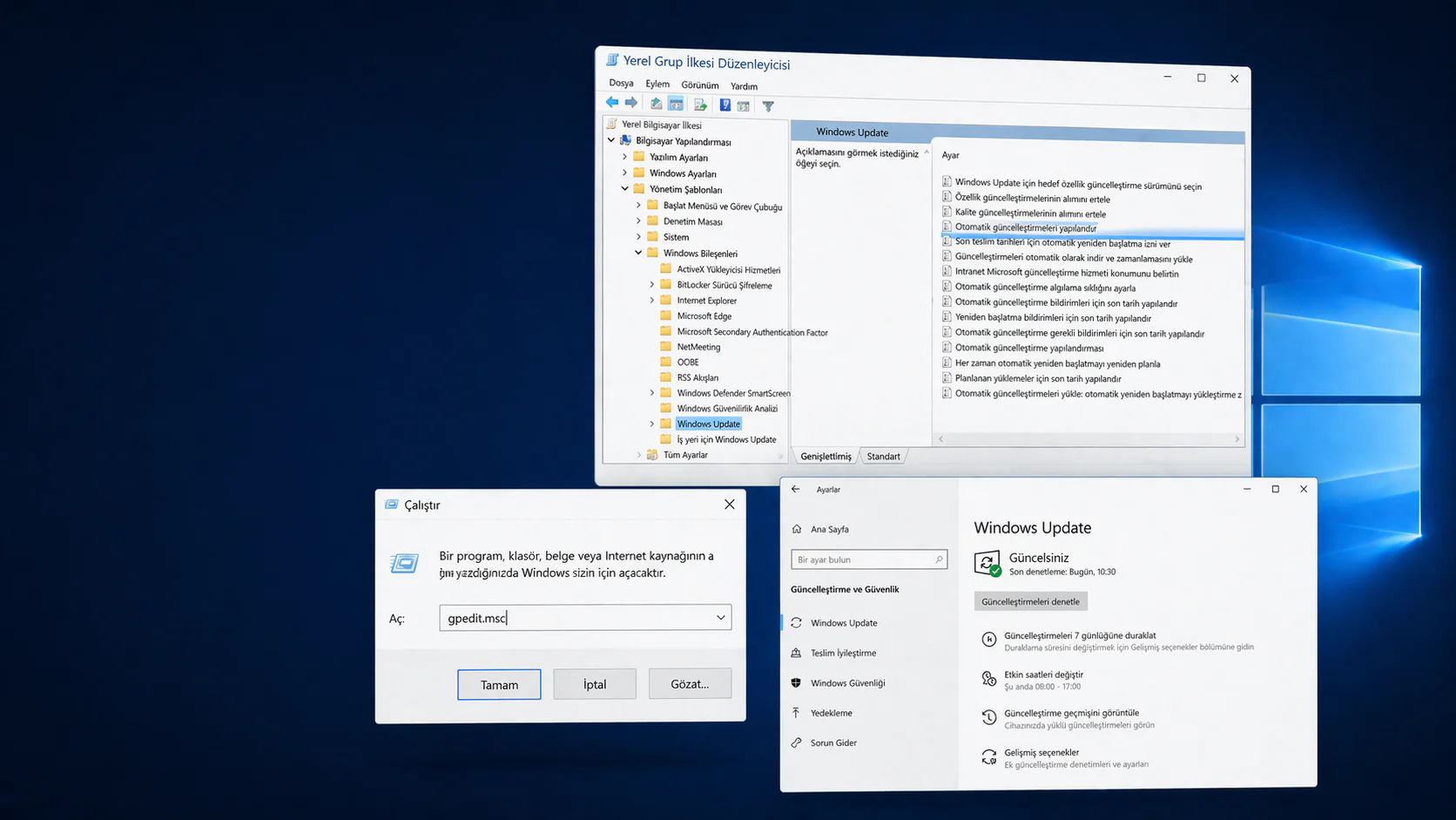 Windows 10 Otomatik Güncelleştirmeyi Kapatma