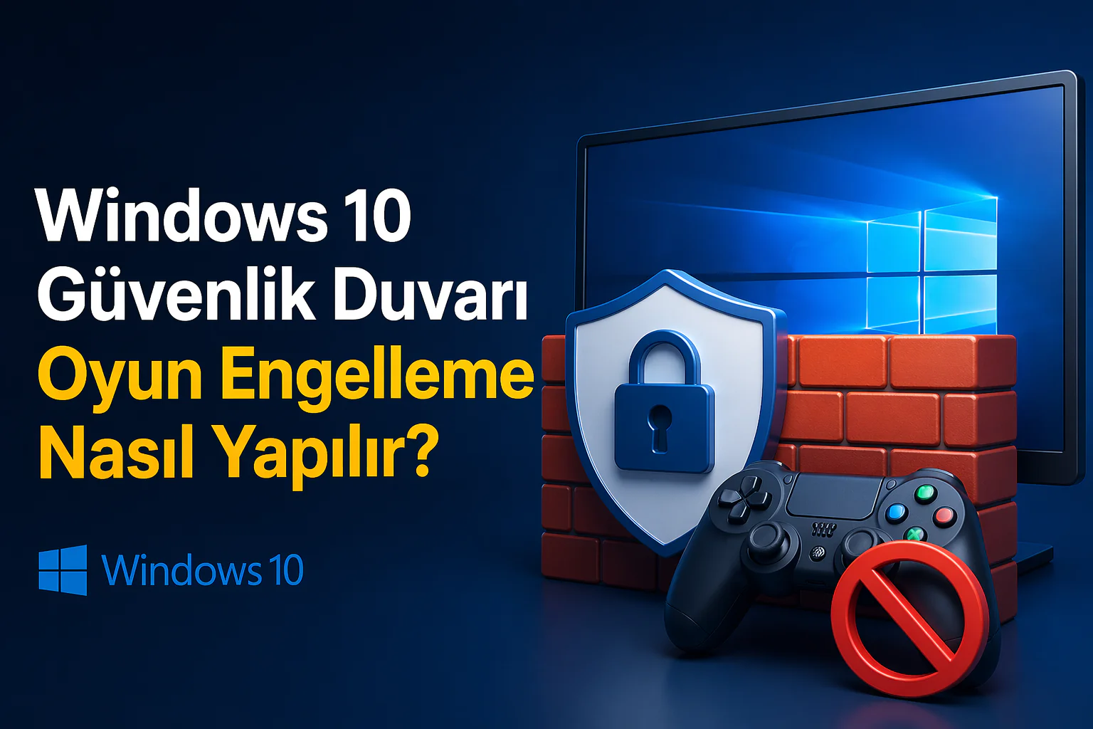 Windows 10 güvenlik duvarı oyun engelleme işlemi için kural oluşturma ekranı