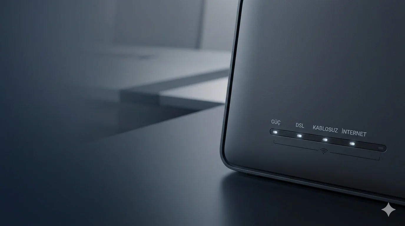 Modem üzerindeki Power, DSL, WLAN ve Internet ışıklarının anlamı
