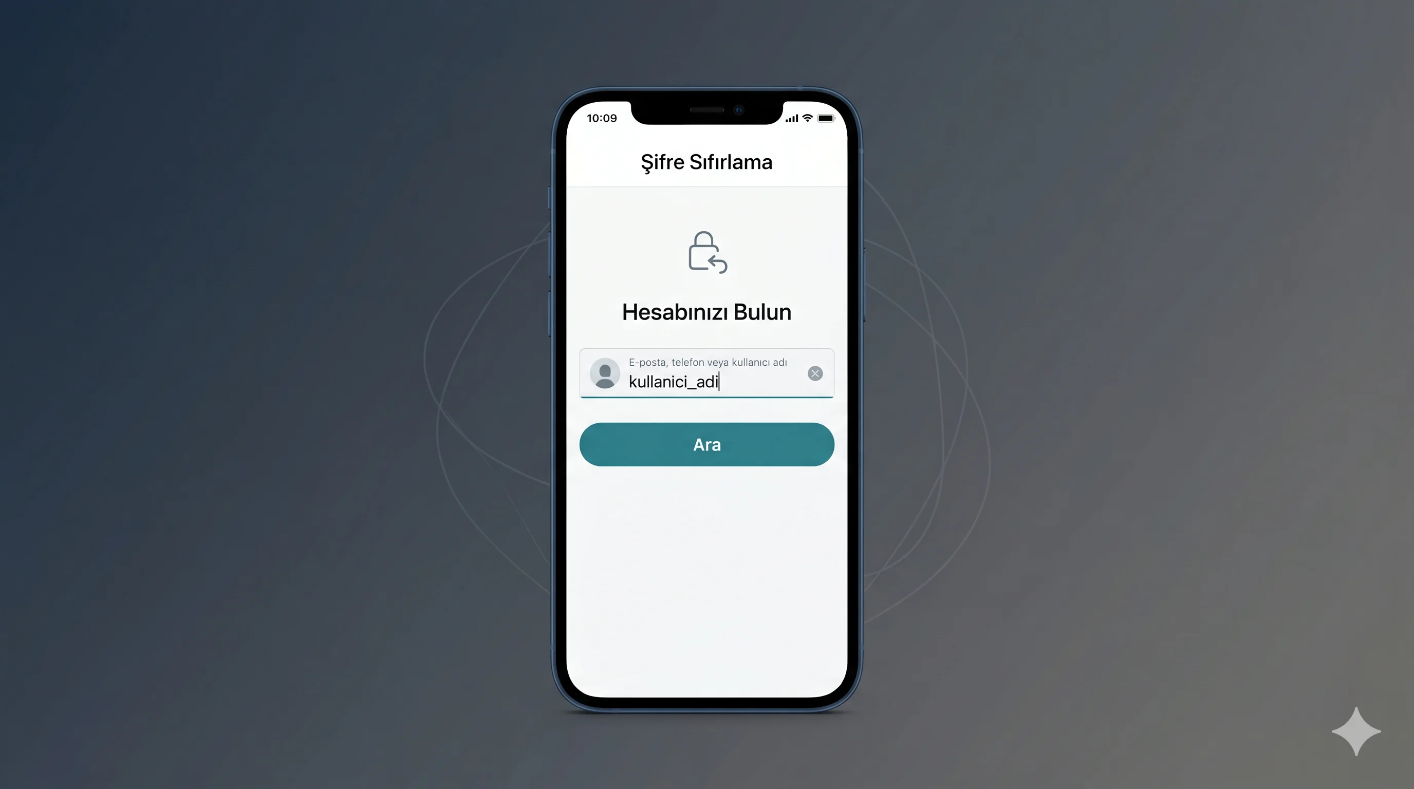Twitter şifre sıfırlama sayfasında hesap arama kutusu ve e-posta doğrulama adımlarının gösterildiği ekran görüntüsü