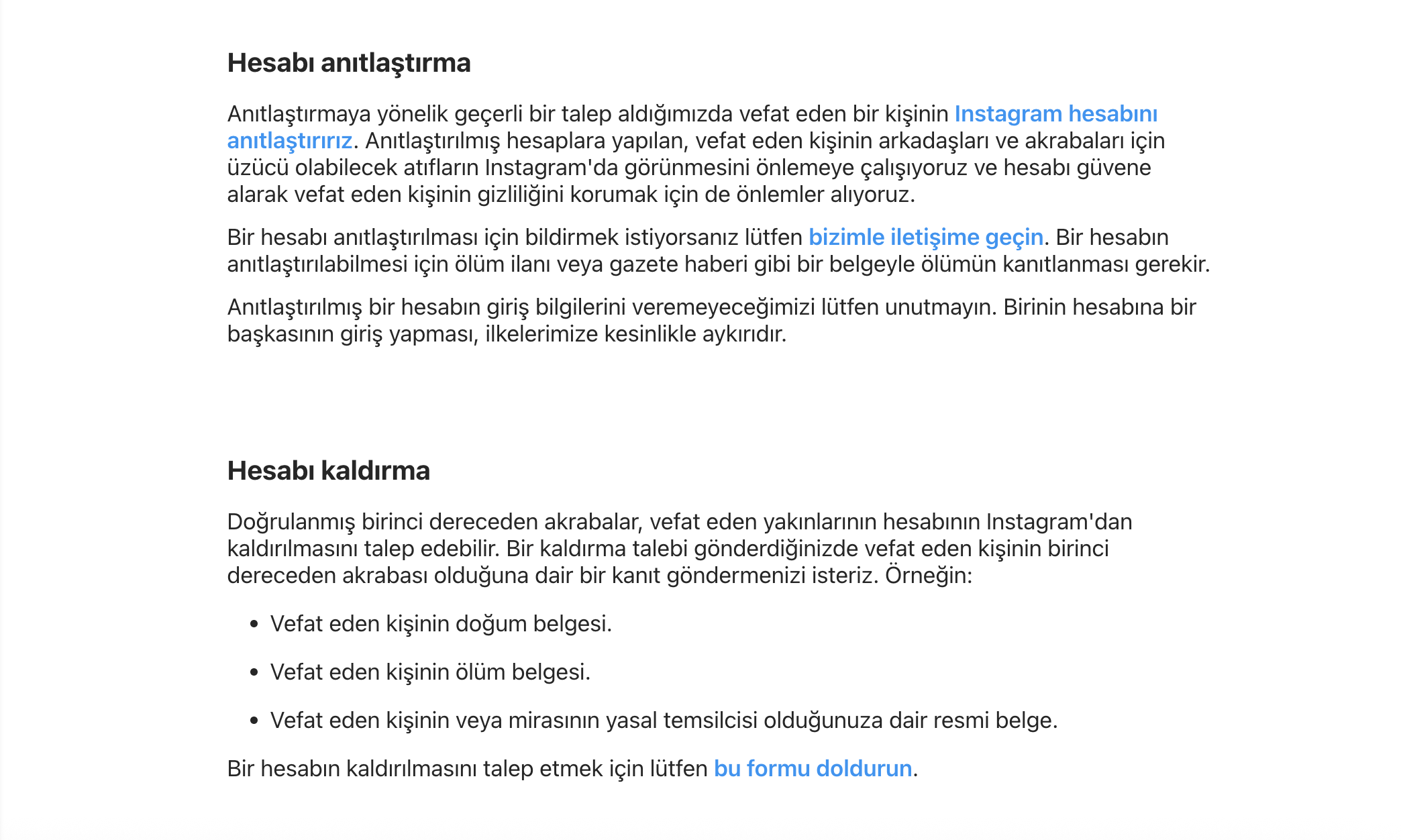 Instagram Hesabını Anıtlaştırma Nasıl Yapılır