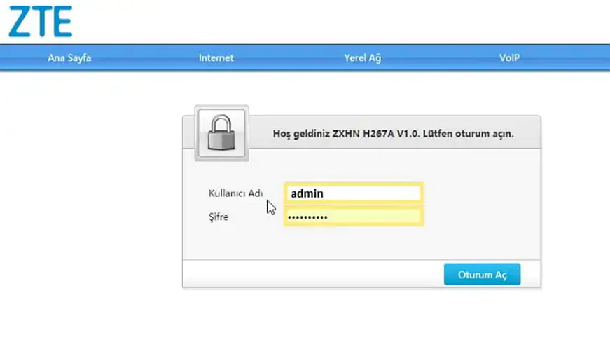 ZTE ZXHN H267a Modem Kurulumu Nasıl Yapılır