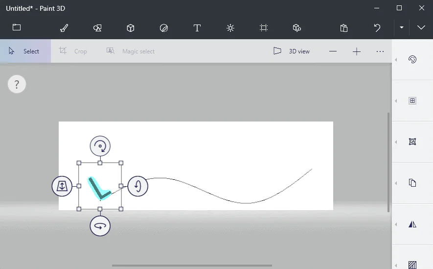3D’de Metni Eğri Yapmak