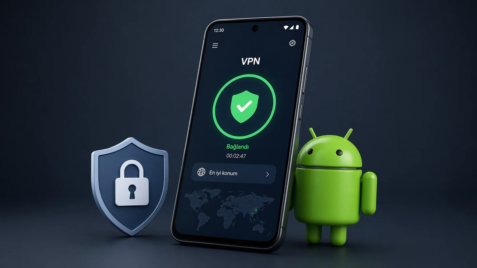 En iyi Android VPN uygulamaları arasında öne çıkan seçeneklerin ekran görüntüsü karşılaştırması