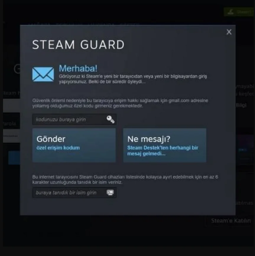 Steam E-posta Adresini Doğrulama Sorunu