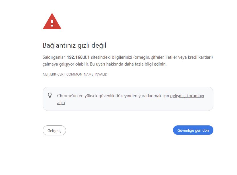 192.168.1.1 Girmeme Sorunu