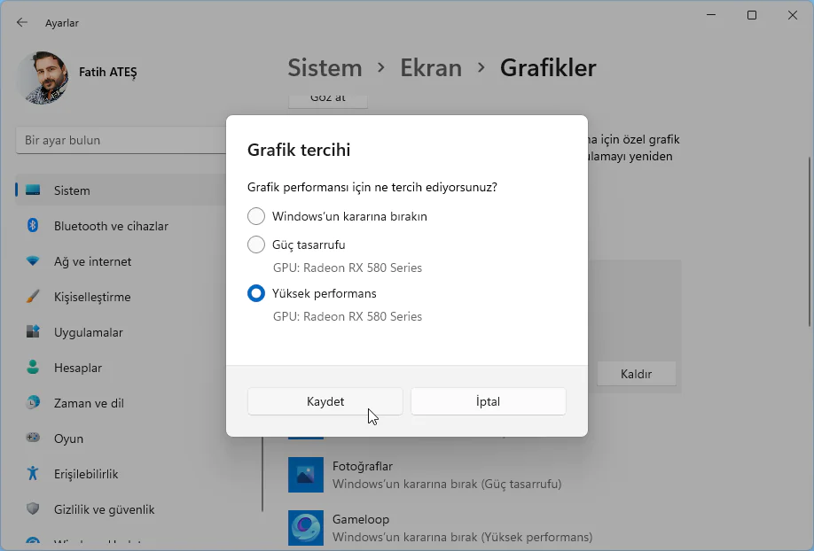 Windows 11 Varsayılan GPU Nasıl Ayarlanır 01 Windows 11 Tercih Edilen Ekran Kartı Nasıl Ayarlanır