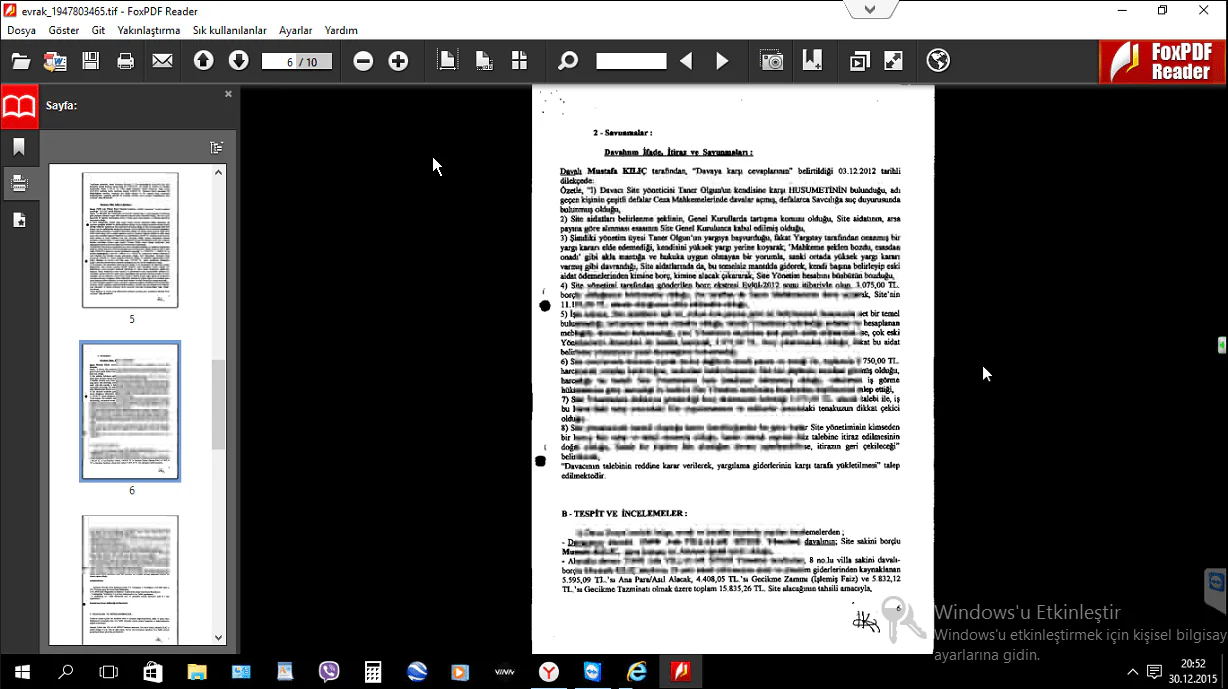 TIF Uzantılı UYAP Dosyalarını Açma Sorunu