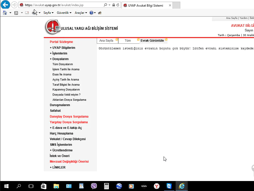 TIF Uzantılı UYAP Dosyalarını Açma Sorunu