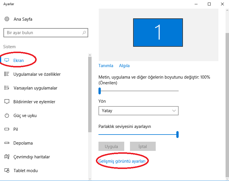 Windows 10 Bilgisayarın Ekran Kartı Özellikleri Nasıl Görüntülenir