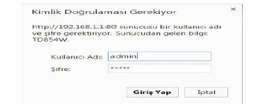 TP-LINK TD854W Modem Kurulumu