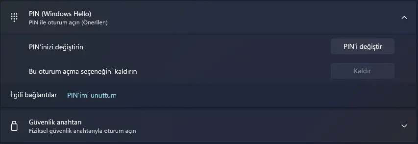 Windows 11 PIN Nasıl Kaldırılır
