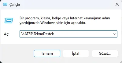 Ağ Yolunu Kullanarak Paylaşılan Klasörleri Görmek