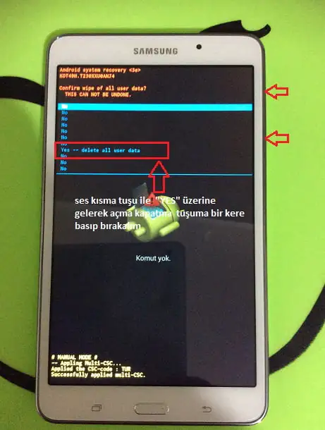 Samsung Galaxy Tab Hard Reset