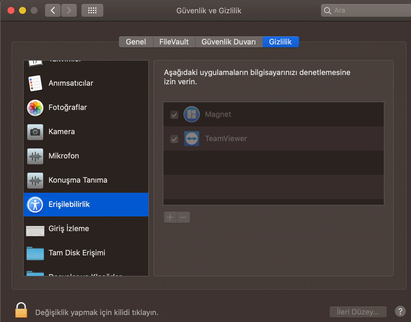 macOS'ta Uygulama İzinleri Nasıl Verilir