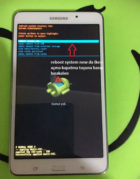 Samsung Galaxy Tab Hard Reset