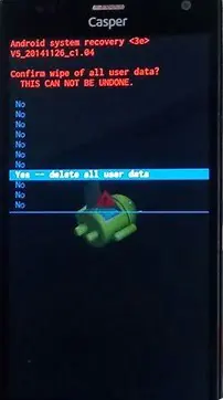 Casper Via V5 Hard Reset ve Sıfırlama