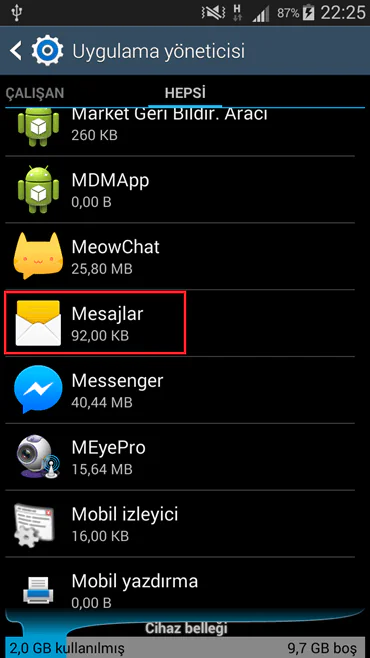 4 Haneli Numaralara mesaj gönderme