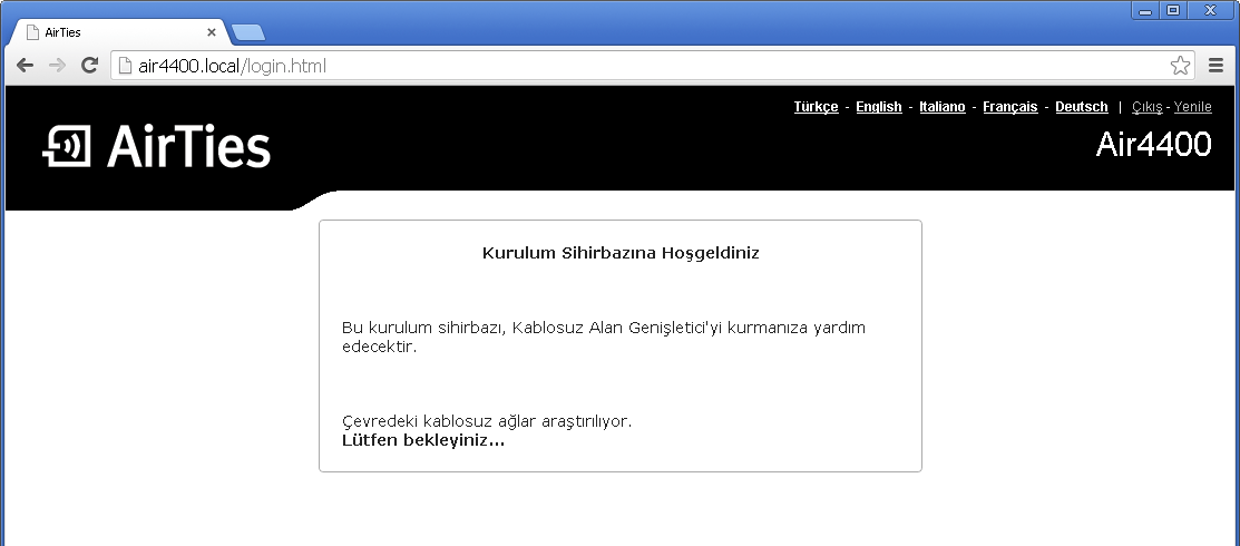 Airties Air 4400 Router Kurulumu