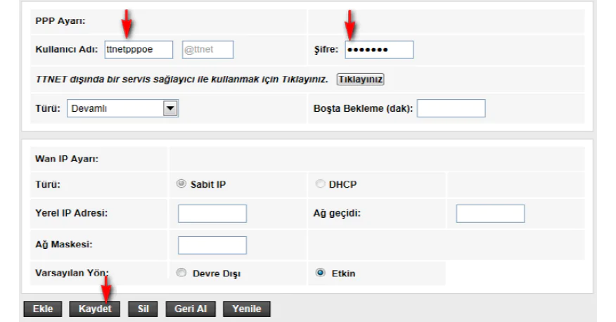 TP-Link TD864W Modem Kurulumu