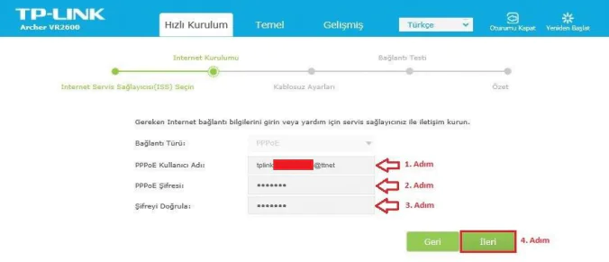 TP Link Archer VR 300 Kurulumu ve Kablosuz Ayarları Yöntemleri
