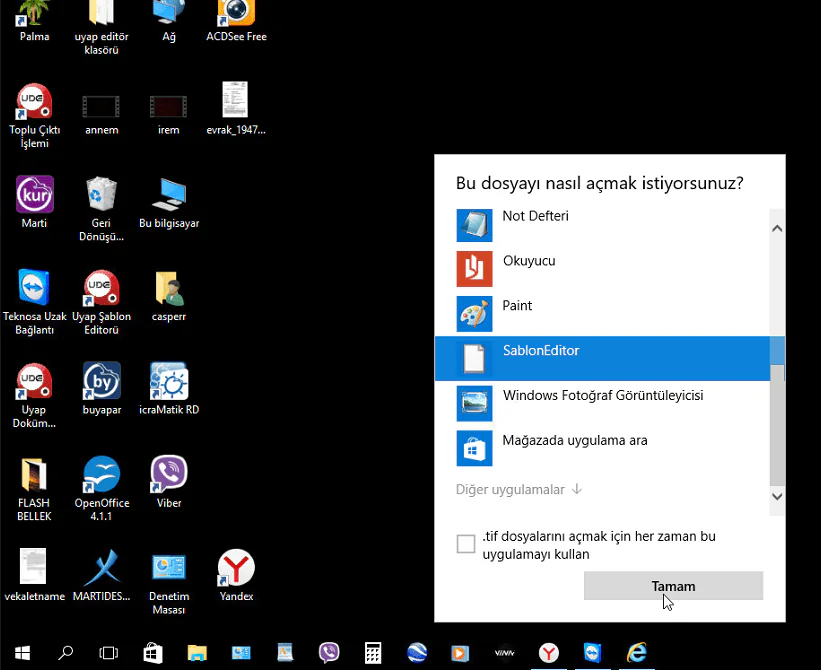 TIF Uzantılı UYAP Dosyalarını Açma Sorunu