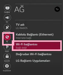 LG TV DNS Ayarı