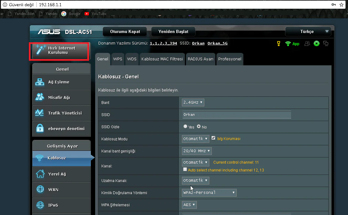 ASUS DSL-AC51 Modem Kurulumu 