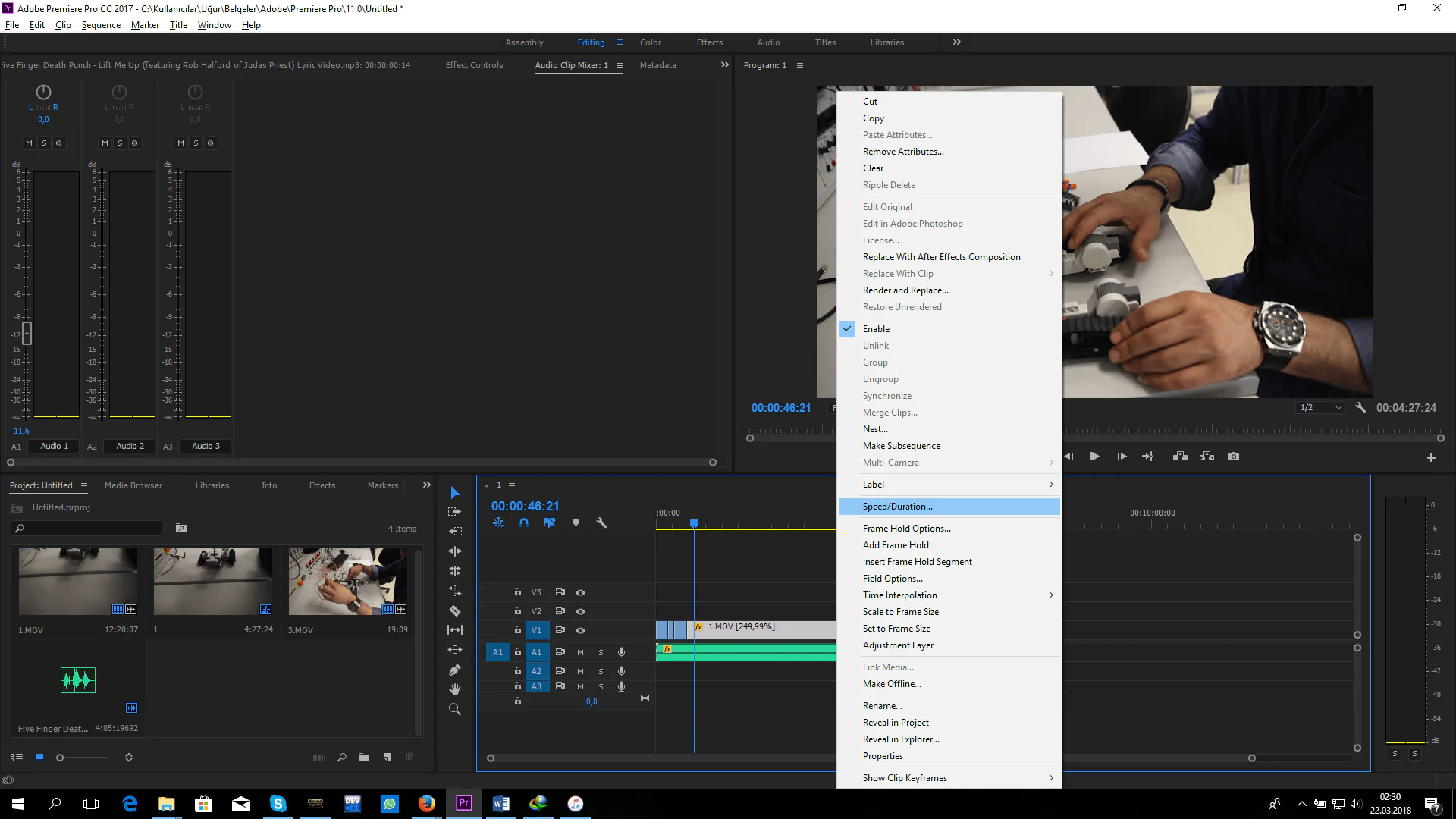 Adobe Premiere Pro ile Video Hızlandırma