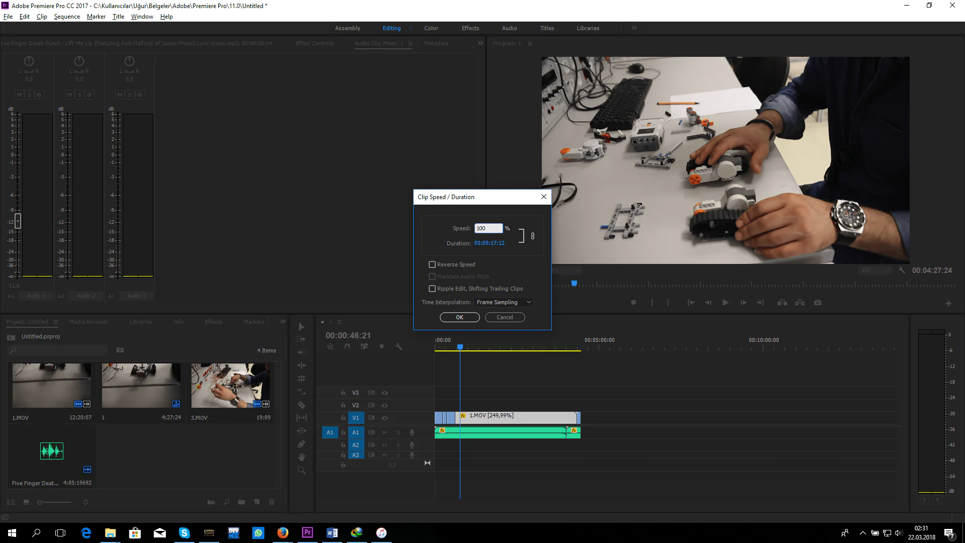 Adobe Premiere Pro ile Video Hızlandırma