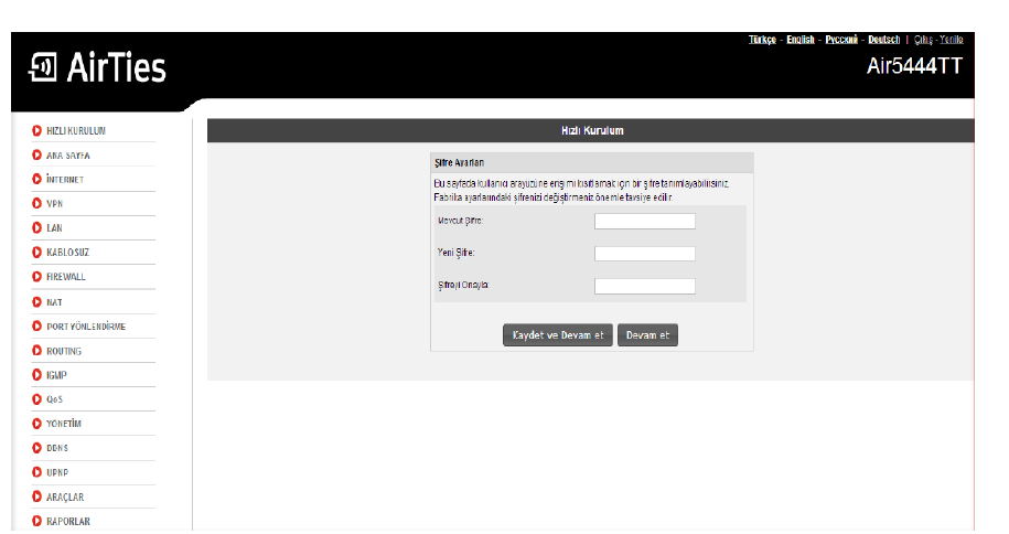AirTies 5650TT Modem Kurulum