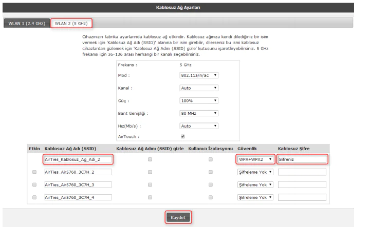 AirTies Air 5760 Kurulum ve Kablosuz Ayarlar