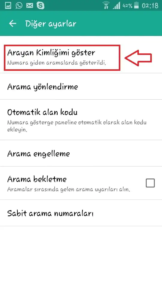 Android Cihazlarda Numara Gizleme
