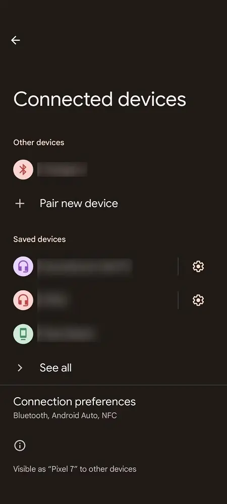 Android Yakındakilerle Paylaş Özelliği Görünürlük Ayarları