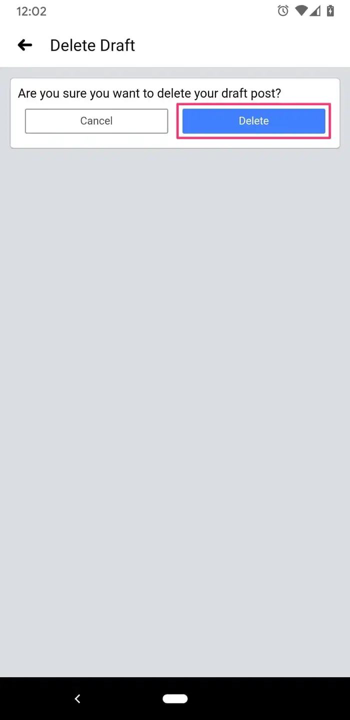 Android’de Facebook Gönderi Taslaklarını Bulma