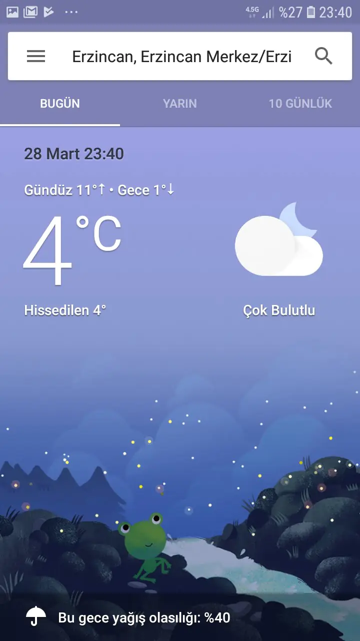 Gizli Hava Durumu Uygulamasını Ana Ekrana Ekleme