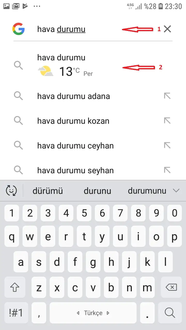 Gizli Hava Durumu Uygulamasını Ana Ekrana Ekleme