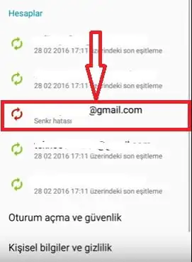 Android Oturum Açma Sorunu
