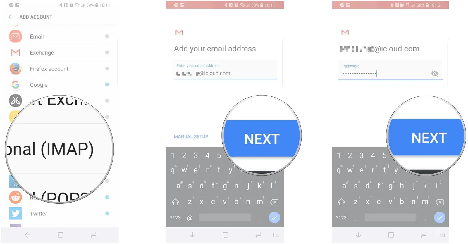 Android Telefona iCloud Kurma