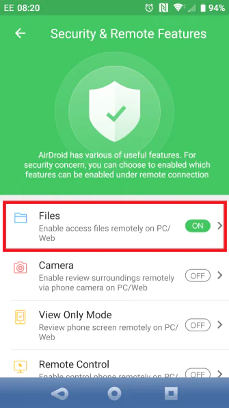 android dosya taşıma uygulaması