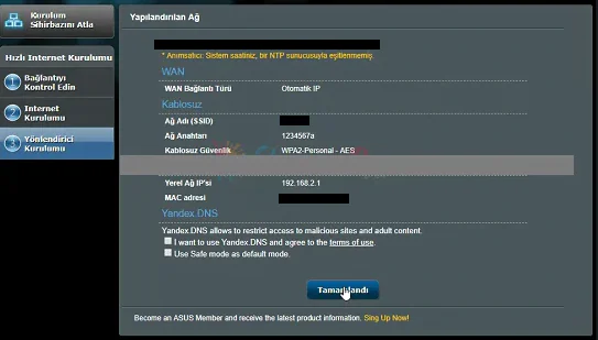 Asus AC750 Router Kurulumu