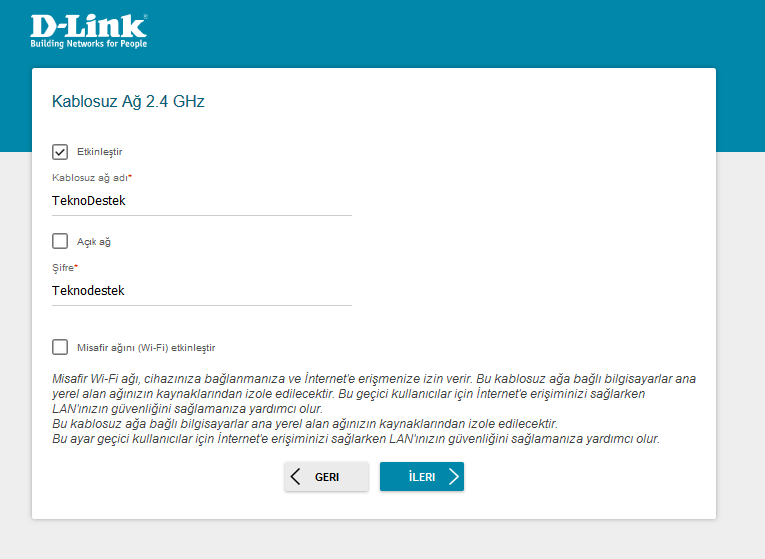D-Link DSL-224 Modem Kurulumu