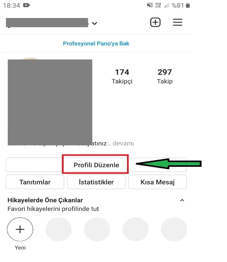 Instagram Eylem Butonu Ekleme