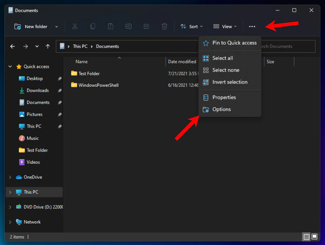 Windows 11 Gizli Klasörleri Açma