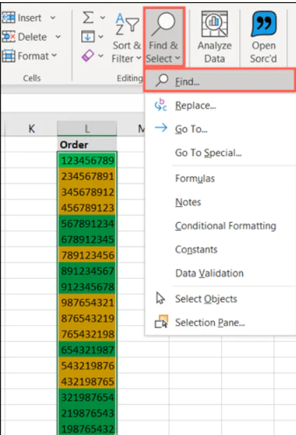 Microsoft Excel'de Renkli Hücreler Nasıl Sayılır